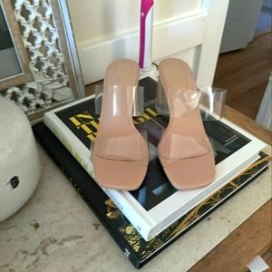 Forever 21 Clear/ Vinyl Barely There Mules